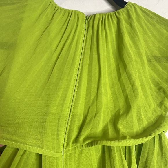 AMUR | Breeta Layered Dress in Lime Size 4 - Picture 6 of 8